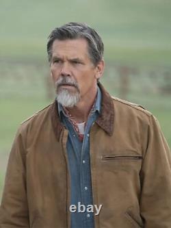 Veste en coton marron Outer Range de Josh Brolin avec t-shirt