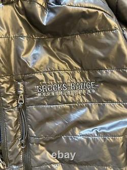 Veste en duvet à demi-zip Brooks Range Mountaineering taille petit Primaloft NEUF avec capuche