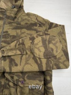 Veste en laine Columbia Gallatin Range vintage, camouflage marron, fermeture éclair intégrale, chasse, homme, 2XL