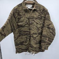 Veste en mélange de laine Columbia Gallatin Range camouflage marron Outfitter XL années 2000