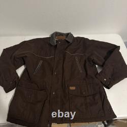 Veste en toile pour homme Outback Canyon Range Rider Taille M, Marron