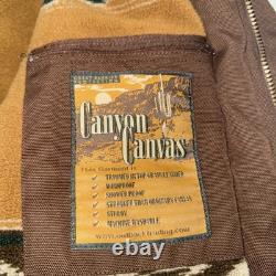 Veste en toile pour homme Outback Canyon Range Rider Taille M, Marron