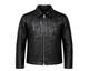 Veste-manteau En Cuir V&eacute;ritable De Vache Noir Pour Homme, Emboss&eacute;e Crocodile