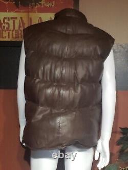 Veste matelassée en cuir véritable de la gamme Smart pour hommes taille 3XL (Royaume-Uni) / 2XL (États-Unis)