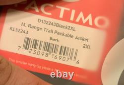 Veste packable de trail pour homme Pactimo, Style# R132243, Taille 2XL, Noir