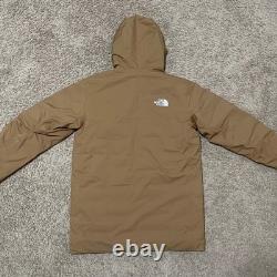 Veste parka The North Face pour homme taille M marron, matelassée avec duvet 600, manteau imperméable
