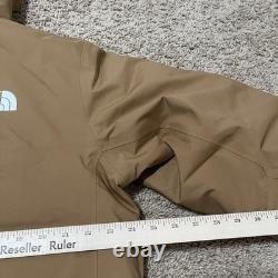Veste parka The North Face pour homme taille M marron, matelassée avec duvet 600, manteau imperméable