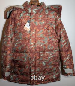 Veste parka en duvet The North Face pour homme 77 Brooks Range imprimé glacier taille large neuve avec étiquettes