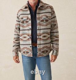 Veste shaket en polaire doublée Faherty Thunder Voice Eagle Range Grise 2XL NWT 328 $