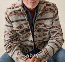 Veste shaket en polaire doublée Faherty Thunder Voice Eagle Range Grise 2XL NWT 328 $