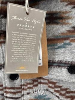 Veste shaket en polaire doublée Faherty Thunder Voice Eagle Range Grise 2XL NWT 328 $