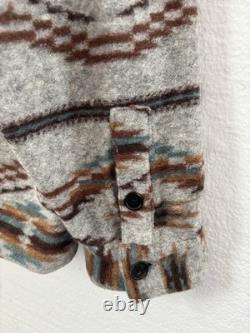 Veste shaket en polaire doublée Faherty Thunder Voice Eagle Range Grise 2XL NWT 328 $