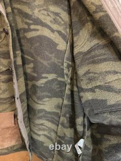 Veste vintage Columbia Gallatin Range Homme XL Marron Camouflage Mélange de Laine Années 90