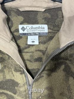 Veste vintage Columbia Gallatin Range en mélange de laine, camouflage, taille L