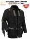 Veste Western Pour Homme En Daim &agrave; Franges Avec Perles Am&eacute;rindiennes