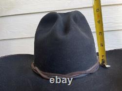 Vintage Antique Rugged Old West Resistol Cowboy Hat 6 7/8 Open Range Tom MIX Gus