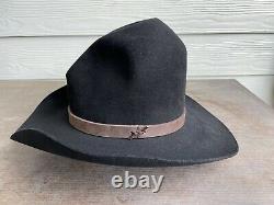 Vintage Antique Rugged Old West Resistol Cowboy Hat 7 1/8 Open Range Tom MIX Gus