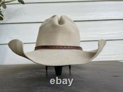 Vintage Antique Rugged Old West Stetson Cowboy Hat 7 1/8 Open Range Tom MIX Gus