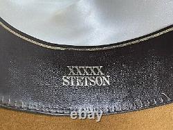 Vintage Antique Rugged Old West Stetson Cowboy Hat 7 1/8 Open Range Tom MIX Gus