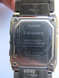 Vintage Casio Irw-m200 Wv-m401 I-range Titanium Multi Band 5 Tough Solar Rare