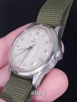 Vintage Omega Ref. 2179/5 Cal. 30t2 Rare Hommes Military Wwii 35mm Watch Serviced