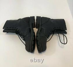 Vintage Red Wing Black Leather Heritage Work Bottes Iron Range Hommes Taille 7d