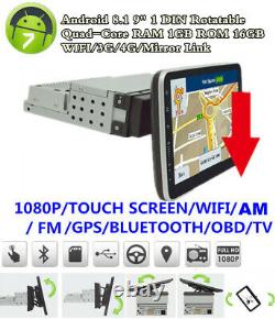 Voiture Mp5 Player Gps Wifi 3g 4g Bt Obd Mirror Link Mains Libres Dvr 9 En Rotatable