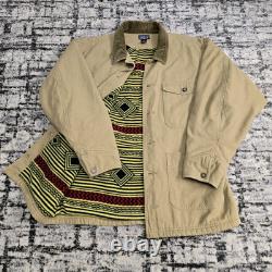 Vtg 1988 Patagonia Nuevo Range Chore Coat Veste de Ferme Taille M Sud-Ouest Aztec Années 80