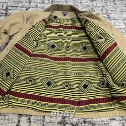 Vtg 1988 Patagonia Nuevo Range Chore Coat Veste de Ferme Taille M Sud-Ouest Aztec Années 80
