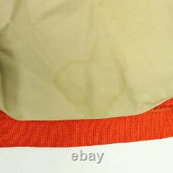 Vtg 40s 50s Range Vest Small Knit Pad En Cuir / Trim Hunter Orange Heritage