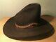 Vtg Antique Old West Resistol Stagecoach Cowboy Hat 7 1/4 Open Range Tom Mix Gus