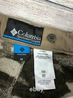 Vtg Columbia Gallatin Range Phg Snow Wool Thick Camo Cargo Pants Taille 38 X36
