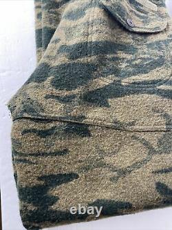 Vtg Columbia Laine Camouflage Camo Gallatin Range Pantalon De Chasse 34 X 33 Même Jour