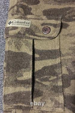 Vtg Columbia Laine Gallatin Range Cargo Pantalon De Chasse Camo 40/28 Phg En Extérieur 90s