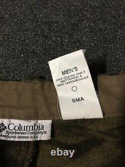 Vtg Columbia Laine Gallatin Range Cargo Pantalon De Chasse Camo 40/28 Phg En Extérieur 90s