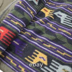 Vtg années 90 1995 Patagonia Canvas Nuevo Range Aztec Synchilla Manteau Veste Homme Taille S