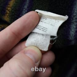 Vtg années 90 1995 Patagonia Canvas Nuevo Range Aztec Synchilla Manteau Veste Homme Taille S