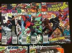 Web Of Spider-man 52 Comic Lot, #s Gamme De 59-117 (1985, Marvel) Vf+ À Nm