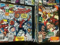 Web Of Spider-man 52 Comic Lot, #s Gamme De 59-117 (1985, Marvel) Vf+ À Nm
