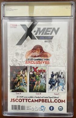 X-Men Blue #1 CGC 9.8 SS (Stan Lee) +8 exemplaires non gradés (plage NM-CGC de 9.4/9.6/9.8)