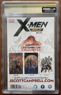 X-Men Gold #1 CGC 9.8 SS (Stan Lee) +4 numéros bruts (gamme NM - certains 9.4/9.6/9.8)