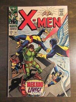 X-men #36 Marvel Vol. 1er Sept. 1967 Mid-grade Range Très Nice Mekano